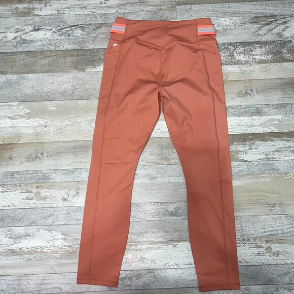 NWT Fabletics High Waisted Motion365 7/8 Leggings Rust Size L - Picture 6 of 7